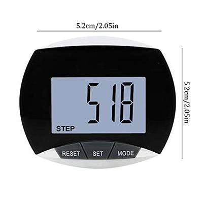 USB Charge Walking 3D Pedometer , Simple Step Counter Black From 10 to  99999