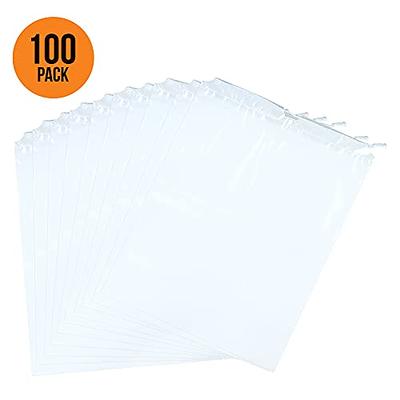 APQ Clear Drawstring Bags 10 x 14, Pack of 50 Travel Shoe Bags for  Packing, 2 mil Drawstring Gift Bags, Waterproof Travel Shoe Bag, Shoe Bags  for Storage with Double Cotton Drawstrings 