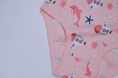 4pk Girl's Underwear 100% Cotton Colors Designs Infant Toddler