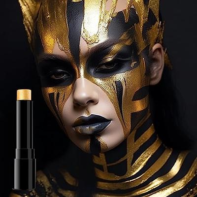 Gold Face Paint Stick Blendable Full Body Paint Sticks Sweatproof  Waterproof Body Paint Makeup Stick For Halloween Cosplay 60g