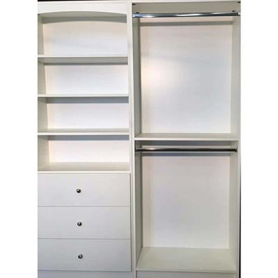 14 in. D x 25.375 in. W x 84 in. H White Shoe Storage Tower Wood Closet  System Kit