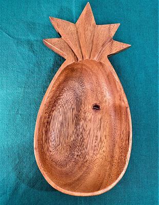 Hand Made Pineapple Teak Wood Cutting Board from Bali - Pineapple Feast