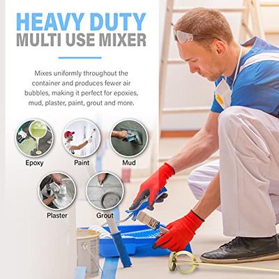 AYZOTEK Paint Mixer for Drill, 1-5 Gallon Bucket, Paint Stirrer for Drill,  Zinc Plated, Rust-Free & Easy to Clean, Fits All Standard Drills - For Mixing  Paint, Resin, Epoxy & Concrete 