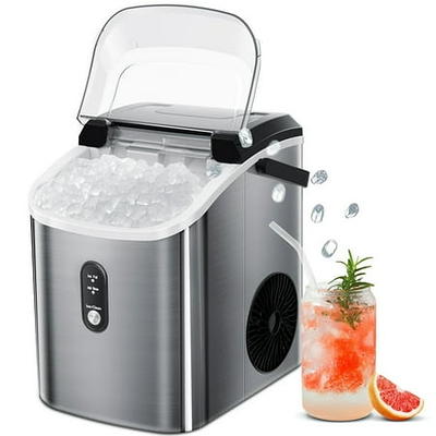 Auseo Countertop Nugget Ice Maker, Self-cleaning Portable Ice Maker Machine  with Ice Scoop, 33Lbs/24H for Home/Office/Bar/Party, Stainless Steel -  Yahoo Shopping