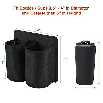 Tuegher Luggage Cup Holder for Suitcases - Free Hand Drink Carrier,  Multifunctional Travel Cup Holder Fits Suitcase Handles, Travel Accessories