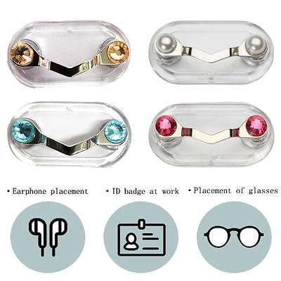 Magnetic Eye-Glass Holder Magnetic Glasses Holder Eyeglass Holder Badge  Holder Sunglasses Holder Magnetic Name Tags Reusable Unisex (2, Purplish  Red) - Yahoo Shopping