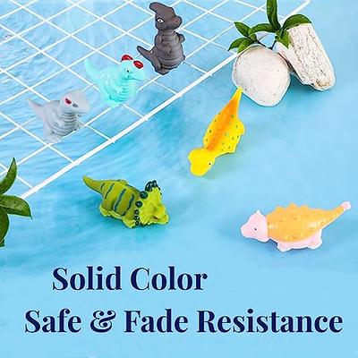 Mold Free Baby Bath Toys for Toddlers 1-3,6 Pcs No Hole Dinosaur