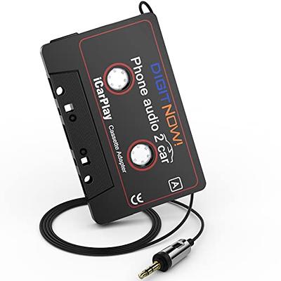 Dioche Car Cassette Player, Car Stereo Cassette Tape Adapter CD MD MP3 MP4  Player to 3.5mm Aux Audio for Mobile Phone, Tablet, MP3 Player, car Stereo