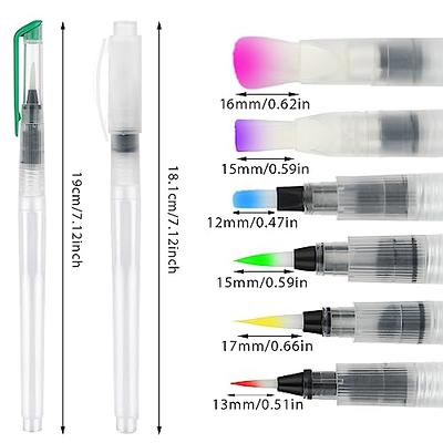 Cobee® Watercolor Paint Brushes Set, 6 Pcs Refillable Watercolor Pens Water  Color Paintbrush Water Brush Pens for Sketch Anime Manga Technical Drawing  - Yahoo Shopping