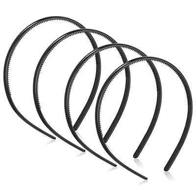 bodbop XINGZHE Metal Hair Band Men Headband Metal Hair Bands Women's  Fashion Headbands for Men Elastic Stylish Sports Hairband Head Hoop with  Non Slip Wavy Teeth Black