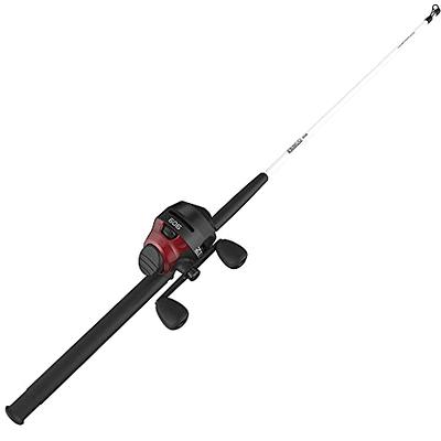 Zebco Micro spincast Reel and Fishing Rod Combo, 2-Piece, Quickset Anti-Reverse  Fishing Reel with EVA Handle