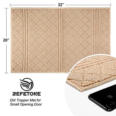 REFETONE Indoor Doormat, Front Door Mat 20x32 Absorbent Rubber Backing  Non Slip Back Door Mats, Machine Washable Low-Profile Entry Rug, Resist  Dirt