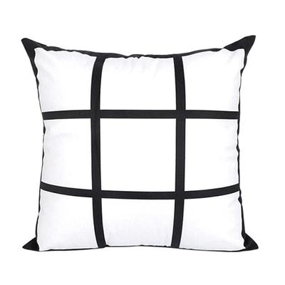 Blank Sublimation Pillow Covers Polyester 9 Panel On Front With A Solid  Black Back. These Are Velvet Feel And - Yahoo Shopping