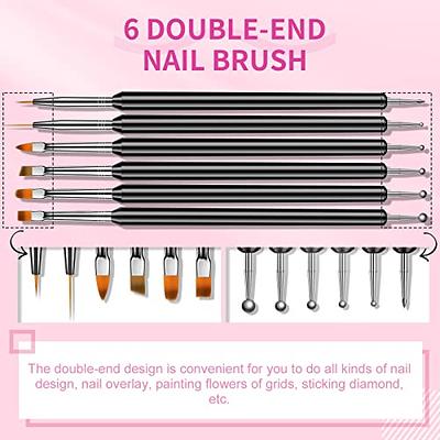 6pcs Small Wire Brush Double-ended Brass Brush Stainless Steel