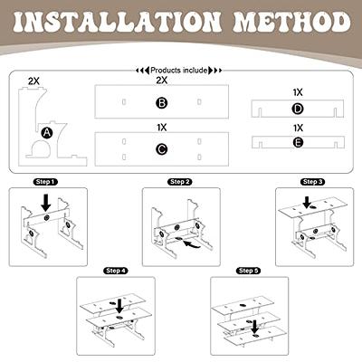  Soaoo 3 Pcs Keychain Small Items Counter Display Rack