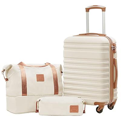 LONG VACATION Luggage Set 4 Piece Luggage Set ABS hardshell TSA