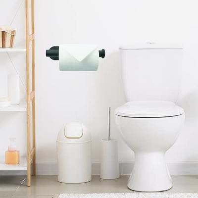Toilet Paper Holder with Shelf , Bjiotun Toilet Paper Holder Wall Mounted Toilet Paper Storage , Double Roll Tissue Holder Dispenser Bathroom Toilet