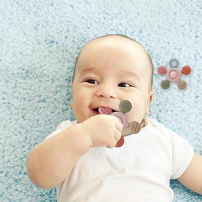 Baby Teething Toys, Silicone Baby Teething Rings for Babies 6-12