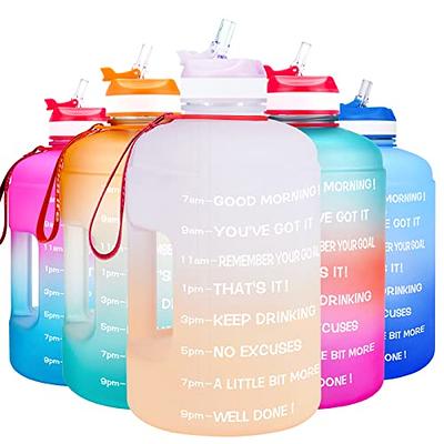 BuildLife Gallon Water Bottle with Straw - 128oz Large Water Bottles with  Times to Drink More Daily - BPA Free Motivational Water Bottle 1 Gallon for  Sports Outdoor(Blue, 1 Gallon) - Yahoo Shopping