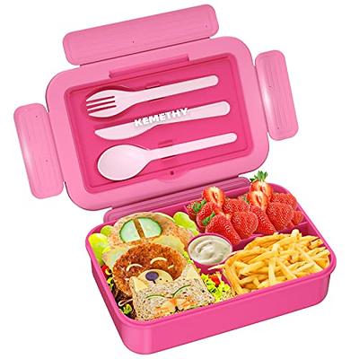 LEITAO 29 Packs Bento Box Kids Adult Lunch Box 1900ML 3 Layer Stackable Lunch  Box with Lunch Bag, Multiple Compartments Bento Box With Built-in Utensil  Set, DIY Accessories, Bags (Pink) - Yahoo Shopping