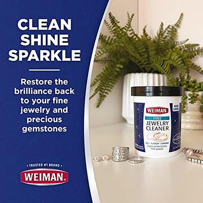 Weiman Fine Jewelry Cleaner Liquid with Cleaning Brush – Restores Shine &  Brilliance to Gold, Platinum, Precious Gemstones & Diamond Jewelry, 6 Oz -  Yahoo Shopping