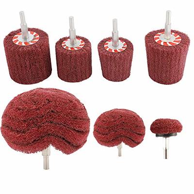 7pcs Car Polishing Buffing Pads Polisher Aluminum Alloy Stainless Steel Mop  Wheel Drill Kit 