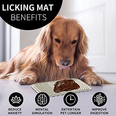 Coomazy Larger Lick Mat for Dogs, Lick Mat Designed for Large Breed Dogs,  Slow Feeder & Non-Slip Design, Boredom and Anxiety Reducer, Suitable for  All