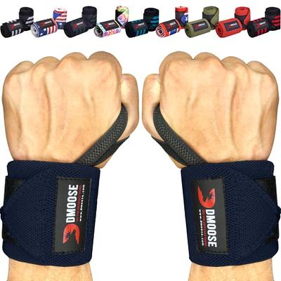 Gymreapers Wrist Wraps - 18 Weightlifting Wrist Support - Navy