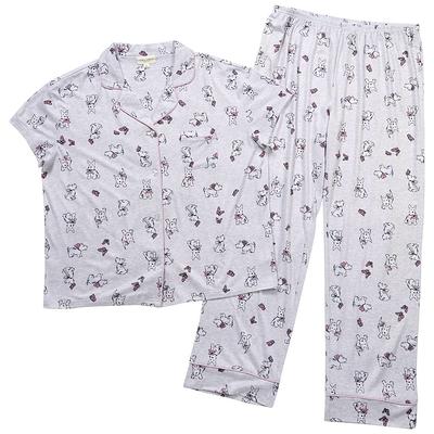 NWT Girls Laura Ashley holiday dog sleepwear Pajama Set