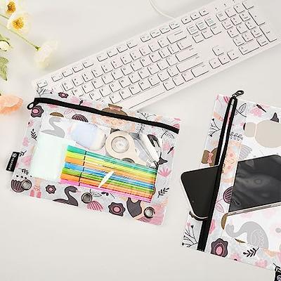 Cute Ballerina Girl Pencil Pouch for 3 Ring Binder, 2 PCS Binder