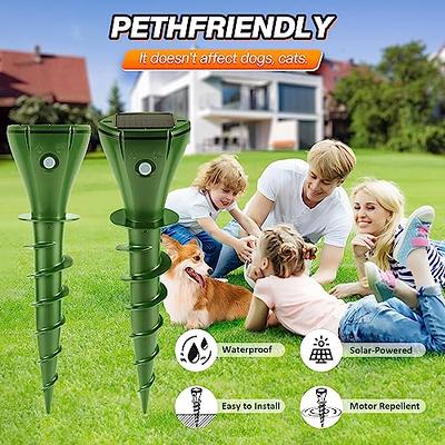 Mole Repellent for Lawns, Sonic Mole Repellent Solar Powered, Gopher  Repellent Mole Trap, Screw Snake Groundhog Vole Trap Outdoor with 3  Vibration Modes Anti-Adapt, Quiet, 4pcs - Yahoo Shopping