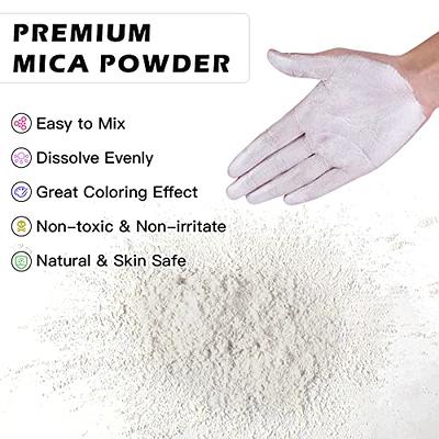 Red Mica Powder for Epoxy Resin - 3.5 oz /100g Shimmer Mica Powder, Natural Non- Toxic Mica Pigment Powder for Soap Making, Candle, Bath Bomb, Slime