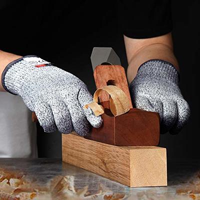 Level 5 Cut Resistant Gloves Made From Level 5 Cut Resistant Material Great  For Whittling, Butchering, Peelers L 