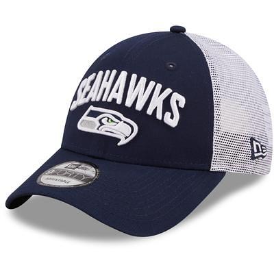 Men's New Era Heather College Navy Seattle Seahawks Bucket Hat