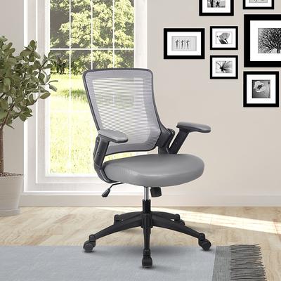 Office Chair, Ergonomic Desk Chair with Lumbar Support and Adjustable  Armrests, Breathable Mesh Mid Back Computer Chair, Reclining Task Chair for  Home Office 