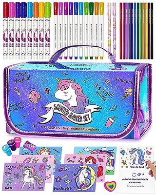 ABERLLS Unicorn Markers Set for Girls Age 5 6 7 8 9 10 Years Old, Unicorns  Gifts for Kids Girls Birthday, Art Coloring Marker Kit with Unicorn Pencil  Case, Unicorn Art Supplies for Christmas Easter - Yahoo Shopping