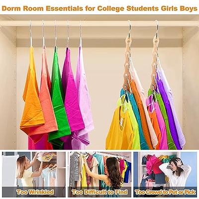 Heyhouse Closet Organizers and Storage,College Dorm Room Essentials,Pack of 6 Multifunctional Organizer Magic Space Saving Hangers with 9 Holes