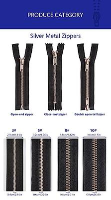  24 Pieces Black Bronze and Silver Zipper Sliders