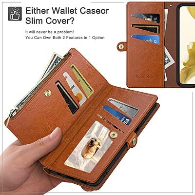 Apple iPhone 12 Mini Wallet Case - RFID Blocking Leather Folio Phone Pouch  - CarryALL Series