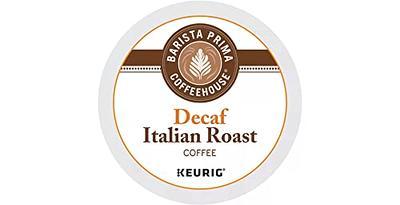 Keurig Barista Prima Coffeehouse Decaf Italian Roast Coffee K-Cu