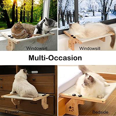 Topmart Window Sill Cat Perch,Kitty Sill,Cat Window Perch for Large Cats,Cat Window Seat,Cat Shelf for Window Sill,Window Cat Bed,Pet Window Perch