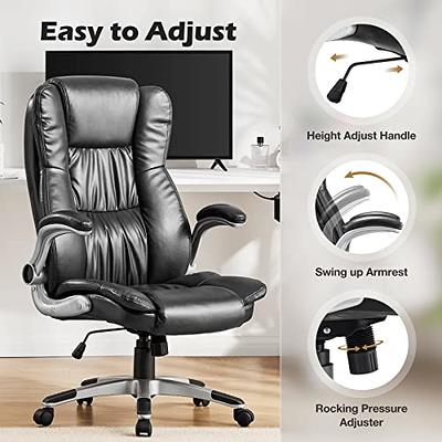 BestEra Office Chair, Big and Tall Office Chair Executive Office Chair with  Foot Rest Ergonomic Office Chair Home Office Desk Chairs Reclining High  Back Leather Chair with Lumbar Support (Black) - Yahoo