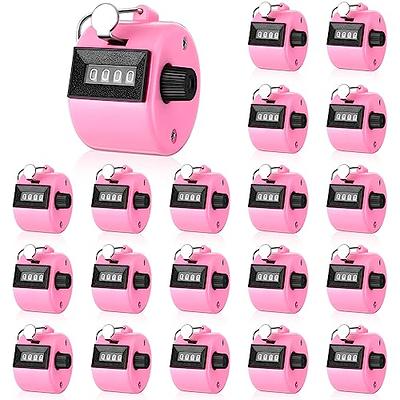  Hoteam Electronic Finger Counter LCD Digital Display Finger  Hand Tally Counter Mini 5-Digit Number Counter Clicker Track and Field Lap  Counters for Stitch Knitting Crochet Golf, 12 Colors (96) 