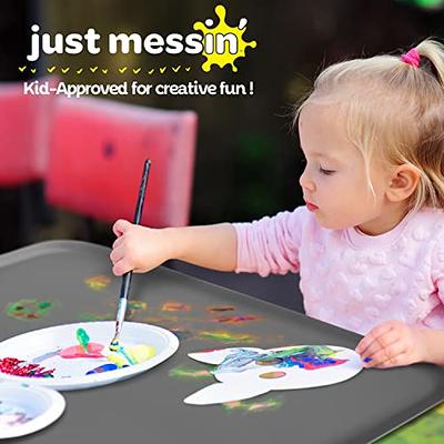 Silicone Painting Mat Reusable Soft Silicone Artist Mat with Paint