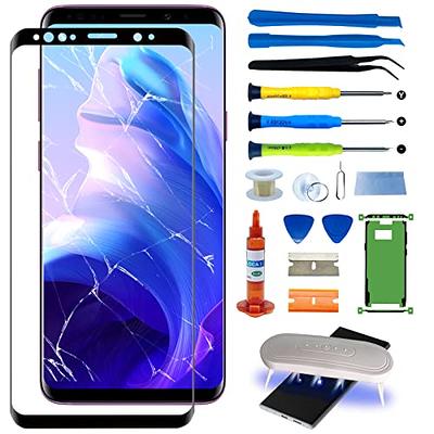 Agzssl for Samsung Galaxy S9 Front Glass Repair Kit Screen Replacement  Outer Glass Screen incl Waterpoof Frame Adhesive,Repair Glue and Lamp Tool  Kit(No Digitizer,No LCD) 5.8 inch - Yahoo Shopping