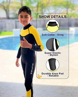 REALON Kids Wetsuit Top Jacket for Boys Girls Toddler Youth, Children's Wet  Suit Shirt Neoprene 3mm Long Sleeve Front Zipper Swimsuit for Swimming  Surfing Dive Snorkeling Water Sports - Yahoo Shopping