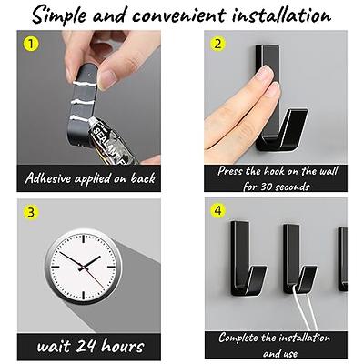6PCS Adhesive Towel Hook, Silver Wall Hook for Bathrooms Heavy Duty  Stainless Steel Shower for Wall Kitchen Hanging Robes Clothes Waterproof  Mounted Sticky Hook No Nail - Yahoo Shopping