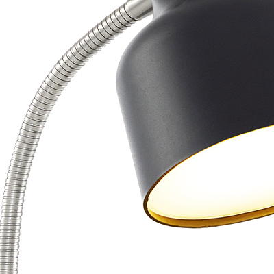 Mainstays LED Gooseneck Desk Lamp with Catch-All Base & AC Outlet