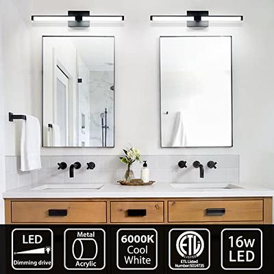 Bathroom Vanity Light Fixtures Modern Acrylic LED Wall Lights Over Mirror  16W