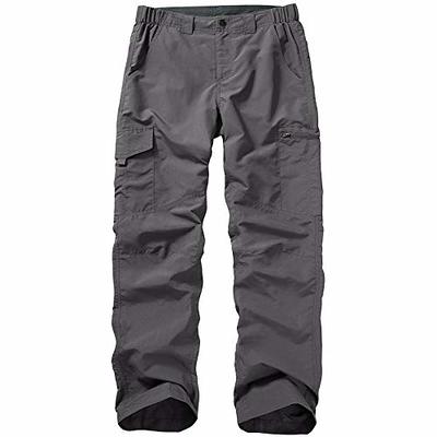Men's Outdoor Casual Quick Drying Lightweight Hiking Cargo Pants with 8  Pockets